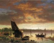 阿尔伯特 比尔施塔特 : Harbor Scene